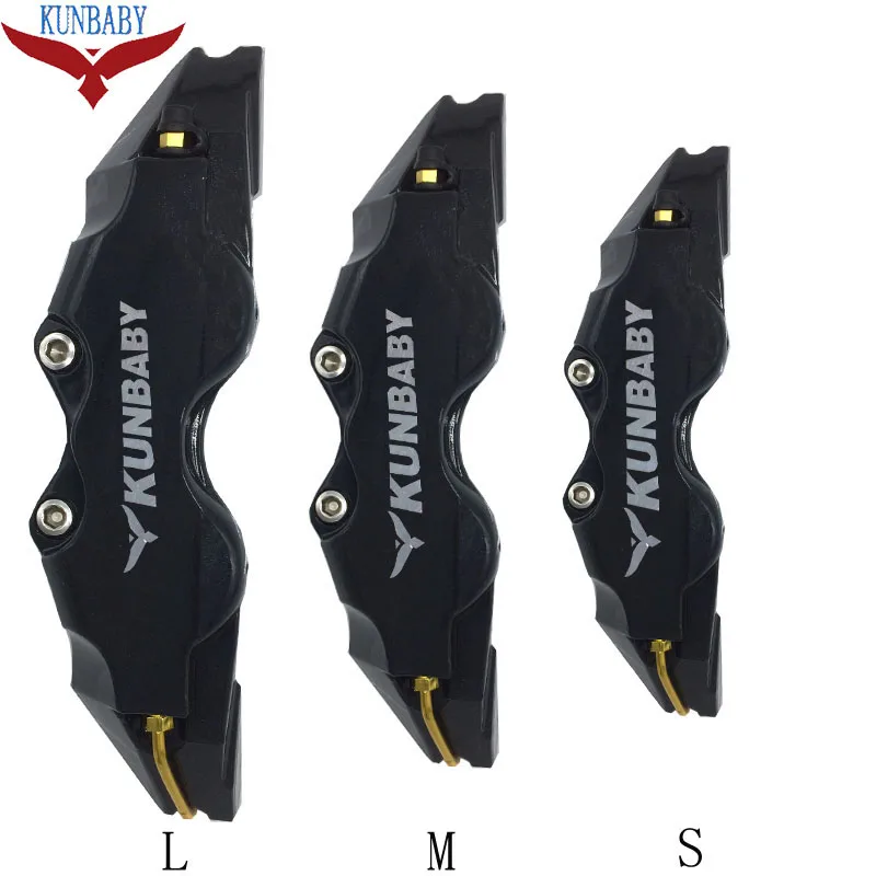 KUNBABY ABS Plastic Disc Brake Caliper Cover Silver Chrome Logo Front And Rear For BMW Audi Mercede