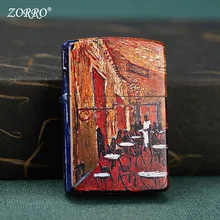 

Lighter Night Open-air Cafe Creative Color Paint New Wheel Kerosene Lighter Gift Smoking Accessories Lighter