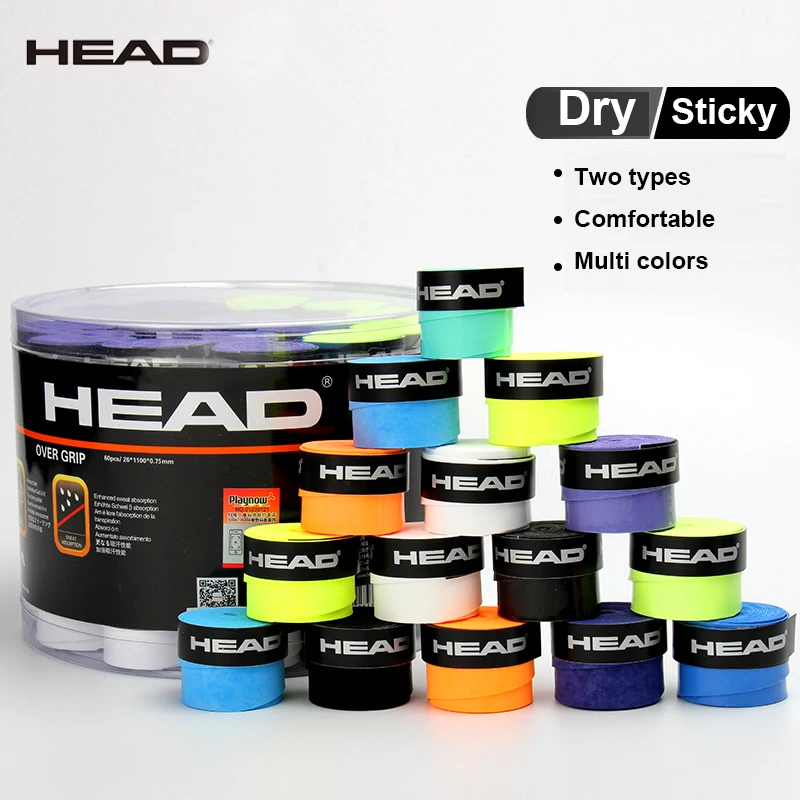 10 Pieces HEAD Tennis Overgrip Tennis Sweatband Absorbed Tap Tenis Racquet  Damper Padel Overgrip Tennis Grip Tenis Dropshipping