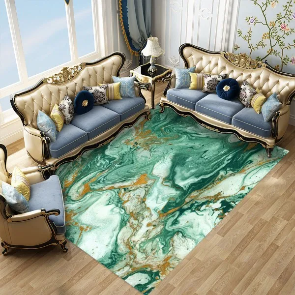 3D противоскользящие ковры напольные коврики для гостиной коврик для двери Спальня Кухня стол коврики для улицы Крытый натуральный мраморный узор - Цвет: color-12