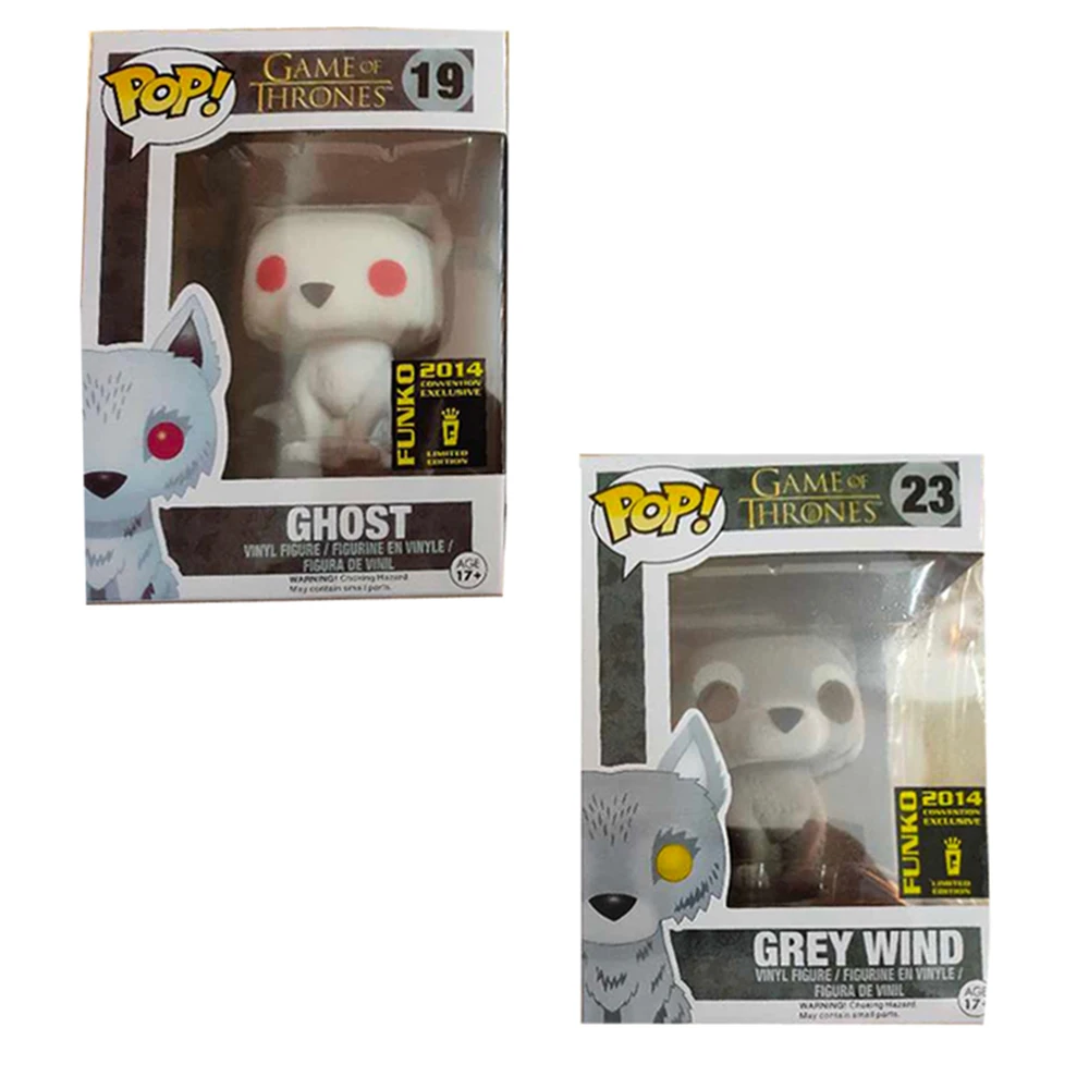 Funko pop Игра престолов серый ветер призрак (Флокированный) SDCC свалчатая фигурка