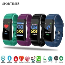 Умные часы 115 плюс монитор сердечного ритма часы Смарт-браслет спортивные часы Смарт-браслет кровяное давление умные часы