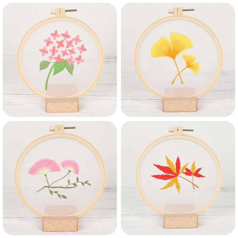 

Набор для вышивки для начинающих, подарок для рукоделия, обруч для простой вышивки, набор для рукоделия, рождественские украшения на английском языке 2022