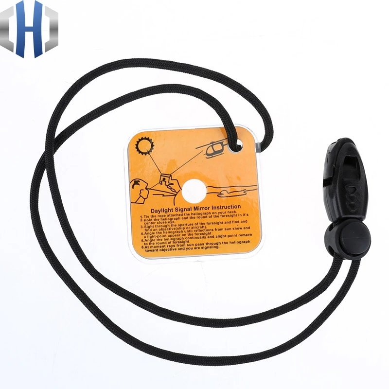 

Outdoor Emergency Floating Signal Mirror Survival Bushcraft EDC Portable