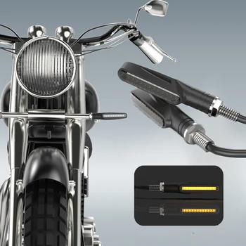 

Motorcycle Accessories Flowing Turn Light 12V 12 LEDs Turning Signals Indicators M10, 1 Pair