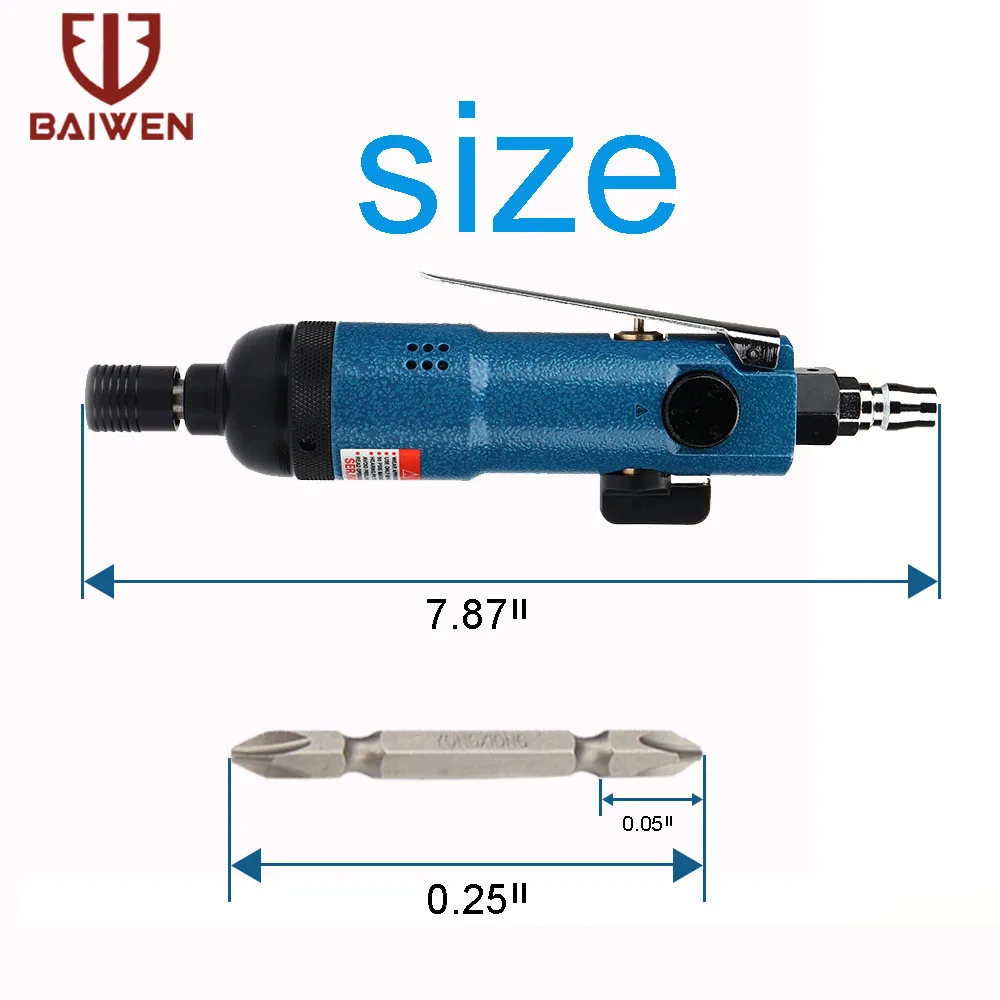 

Пневматический ударный шуруповерт 1/4 дюйма, 9 000 р. П. М. Промышленный Набор с регулируемой скоростью, положительным и отрицательным переключателем электроинструментов