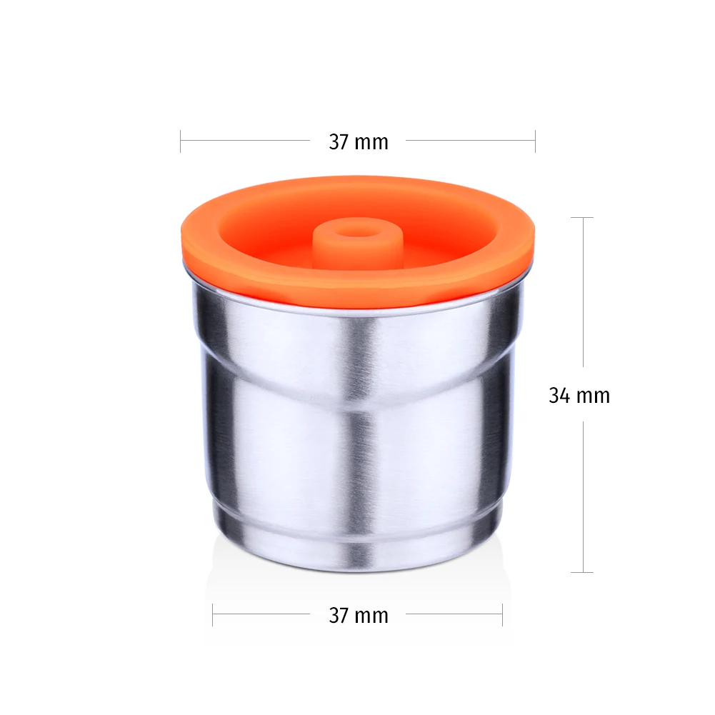 ICafilas for illy B  Coffee Machine Refillable Filters Stainless Steel Reusable Metal Capsule & Tamper Spoon