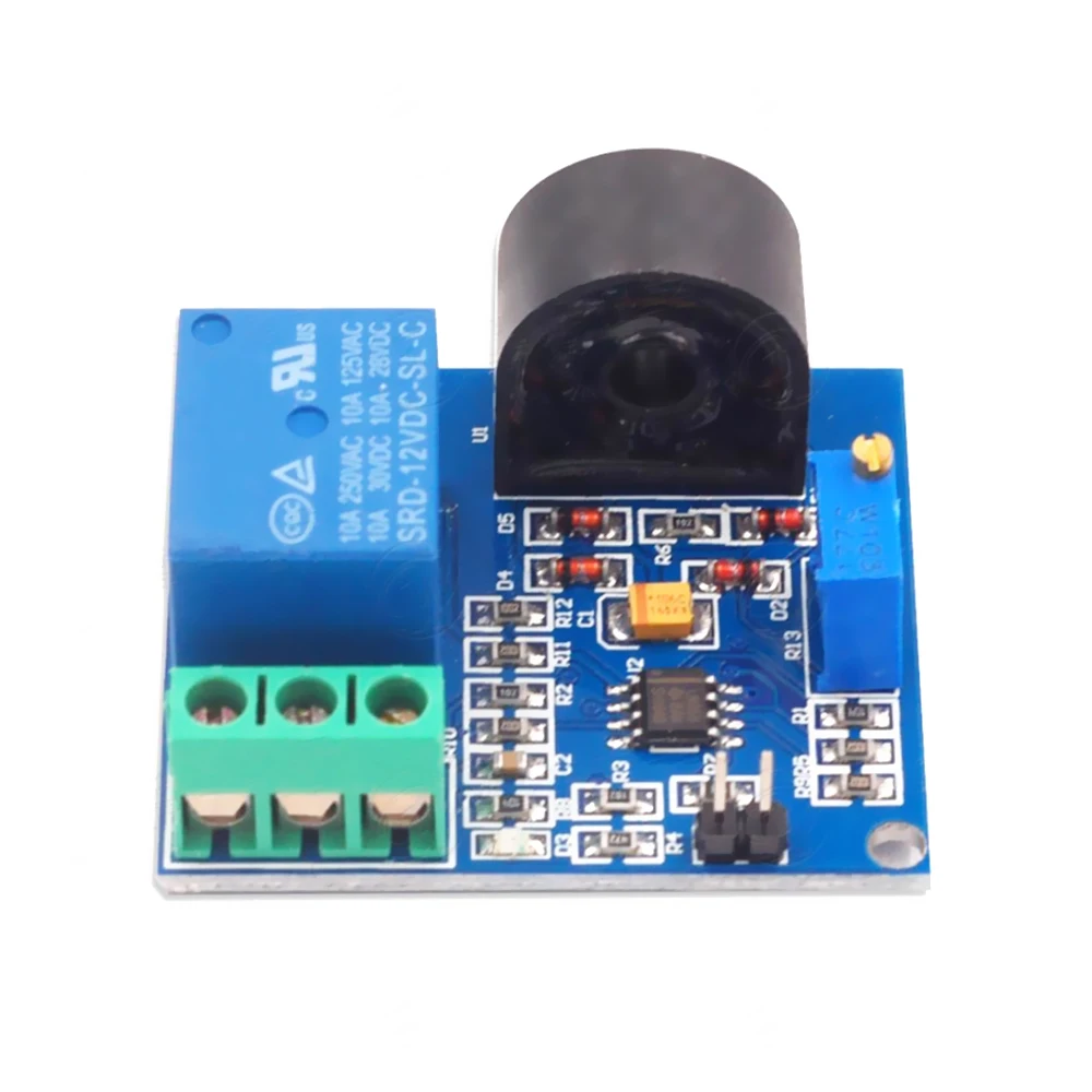 

1Pcs AC Current Detection Sensor Module 5V 12V 24V Relay Protection Module 5A Over-Current Overcurrent Protection Switch Output