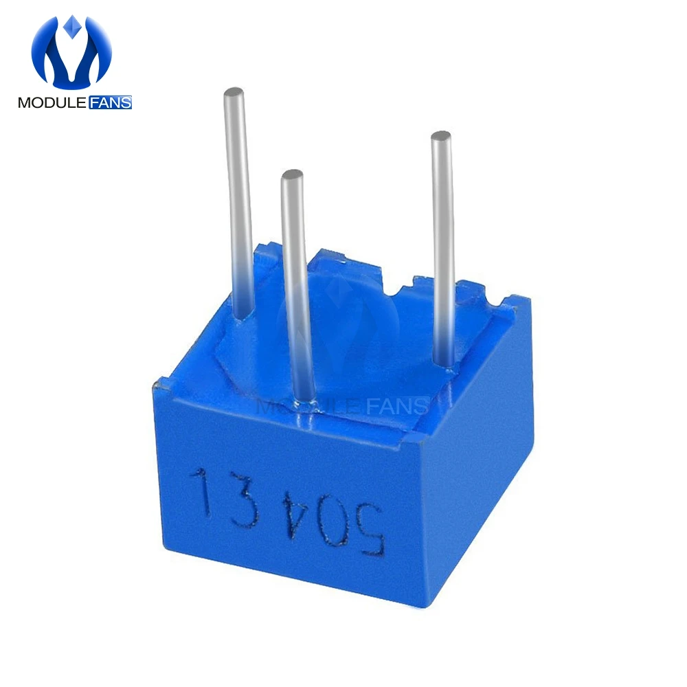 10PCS 3362P Trimmer Potentiometer Variable Resistor Cermet Trimpot 100R-1M Ohm, trimmer potentiometer
