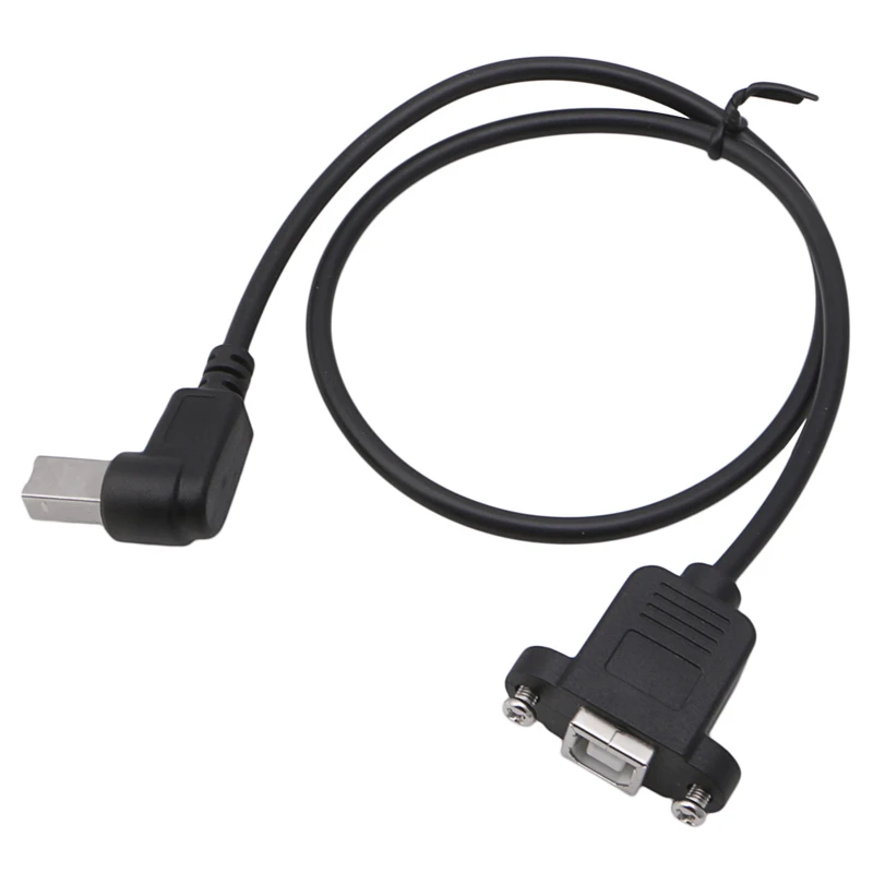 

1 PC 50cm Extension Cable USB 2.0 B Male to USB B Female Socket Printer Panel Mount for HDMI cable