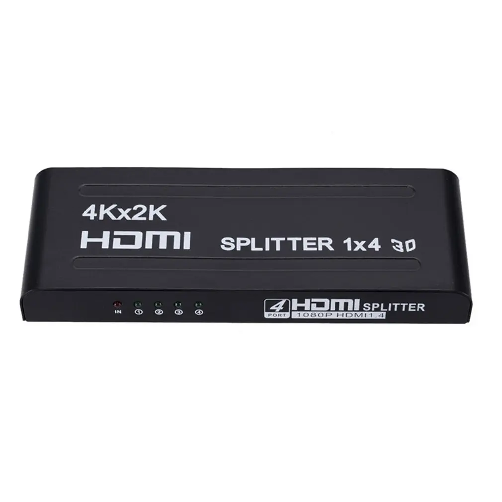 1080p 4 Way HD концентратор 3d HDMI сплиттер 1x4 усилитель коммутатор для HDTV конвертер для HDTV адаптер концентратор ретранслятор