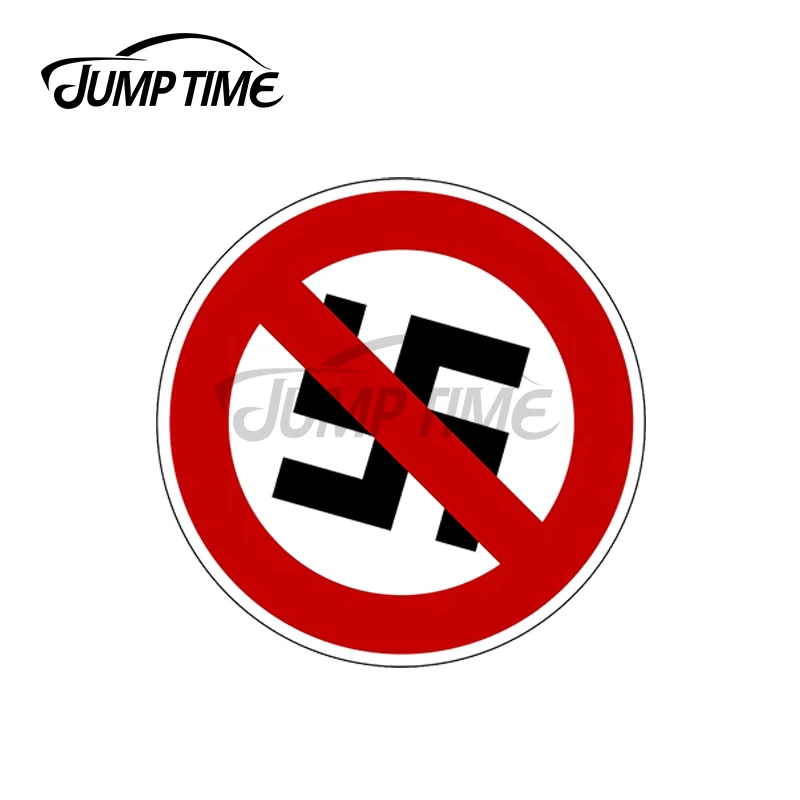 Автомобильная наклейка JumpTime 13x13 см для защиты от нацистов на всю жизнь, модная наклейка с прикусом и царапинами, аниме автомобильные наклейки для складывания GTR EVO SX