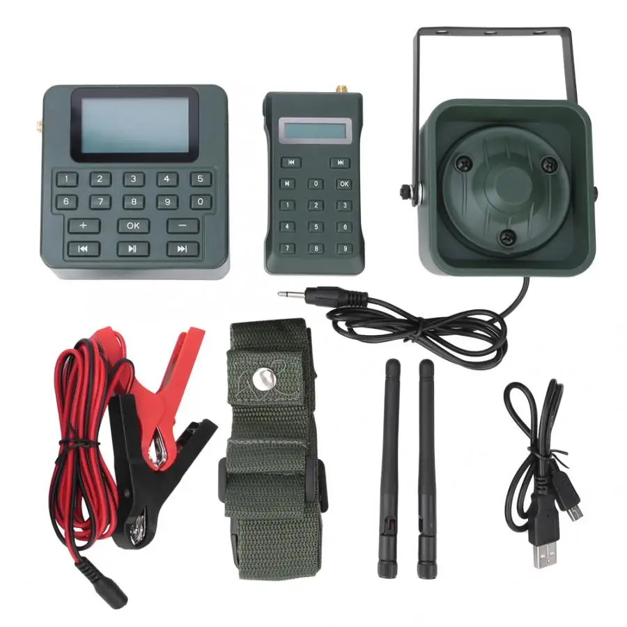 

100W Remote Control Hunting Bird Caller Decoy Bird Sound MP3 Player Timer Loud 200dB Speaker Hunting Lures Caller Speaker