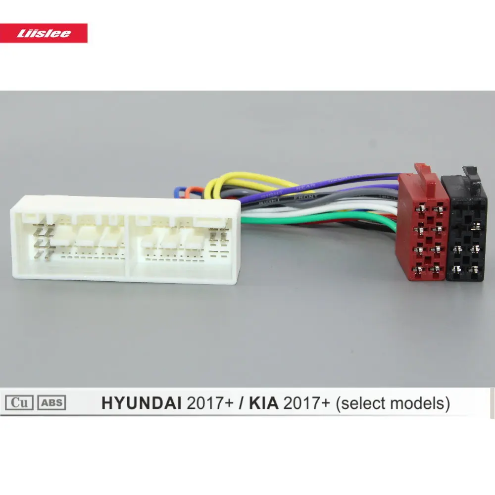 

ISO Harness Radio Adapter For HYUNDAI Sonata/Avante/Veloster Car CD Player Male Wiring Cable Plugs into Factory Harness 81 Pins