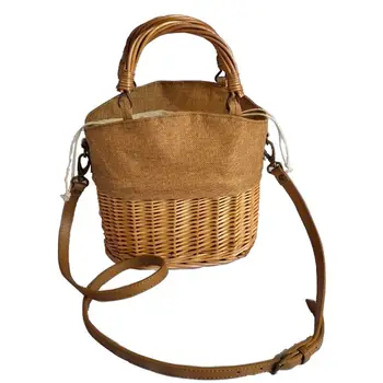 

2019 new women Crossbody straw bag weaving holiday handbags package rattan small bag