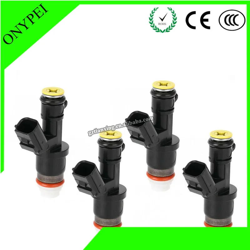 4x 16450 R40 A01 Fuel Injector For Honda Civic CR V Crosstour Acura TSX
