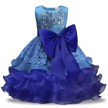 3-8 Years Children Princess Clothing Summer Girls Dress Sleeveless Bowknot Dresses Formal Wedding Dress 5 Colors for Girl Dress