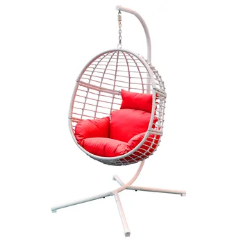 

ABBLE Outdoor Wicker Basket Swing Chair With Stand