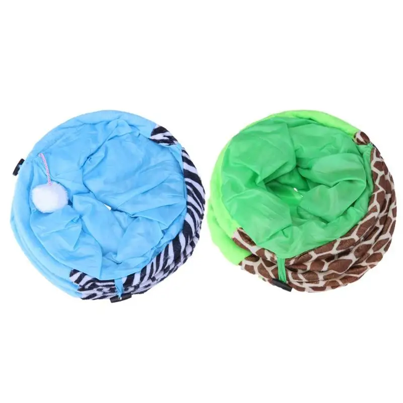Котенок Кошка Туннель трубы складной Crinkle маленькая игрушка для тренировки питомца