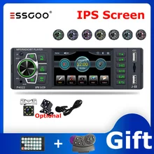 ESSGOO Car Radio 1 din MP5 Player 3.8 inch IPS Screen Autoradio Stereo FM Bluetooth Mirror link Microphone Rear View Camera