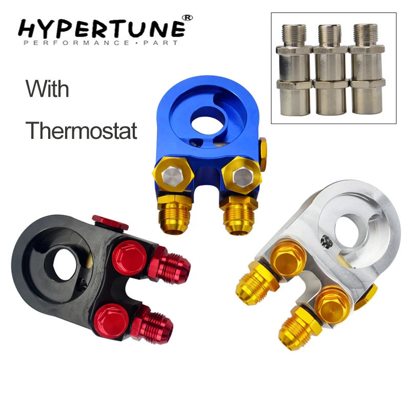 Hypertune алюминиевый AN10 Масляный охладитель адаптер фильтр Сэндвич турбо с