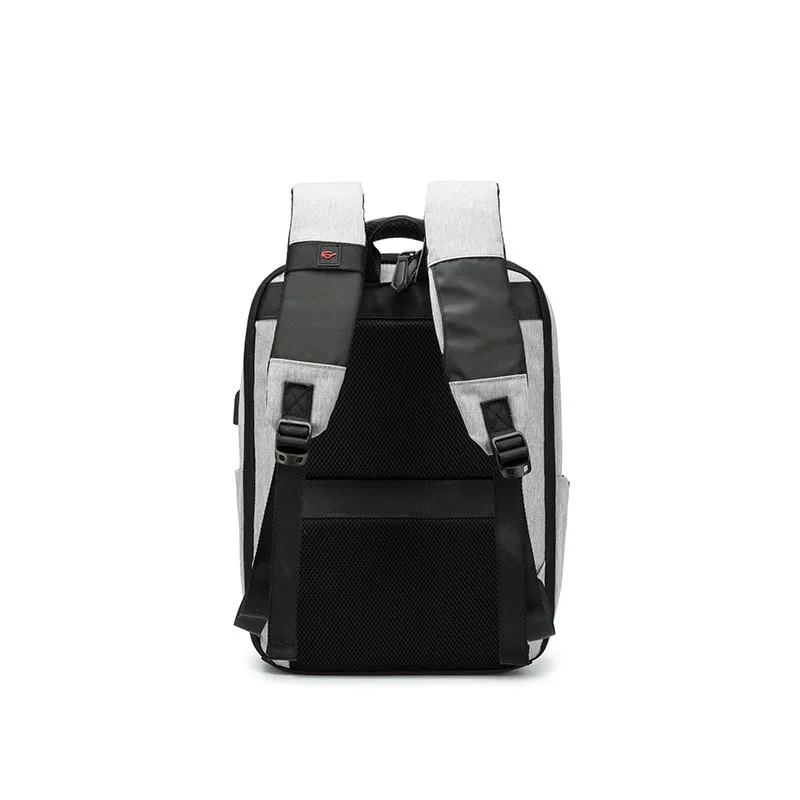 

Korean-style Business Backpack Men USB Computer Backpack Oxford Cloth Schoolbag Logo