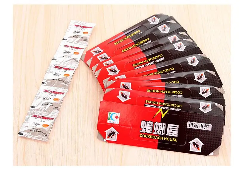 10PCS 10 шт. таракан дом ловушка для тараканов репеллент Killing Bait повышенной клейкости ловушки насекомое-вредитель Отпугиватель экологичный - Цвет: 10PCS