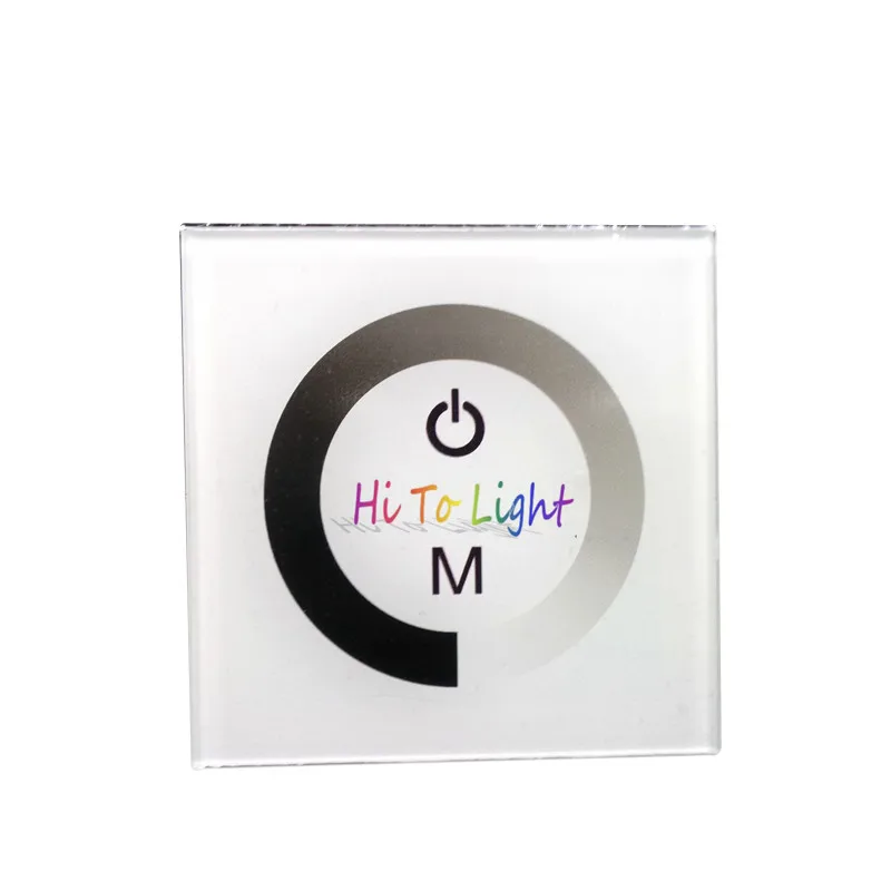 New 4A/ch Wall Type Touch Panel Dimmer LED Controller Switch DC12V-24V for 3528 5050 Single Color Strip Tape Lamp Light | Лампы и