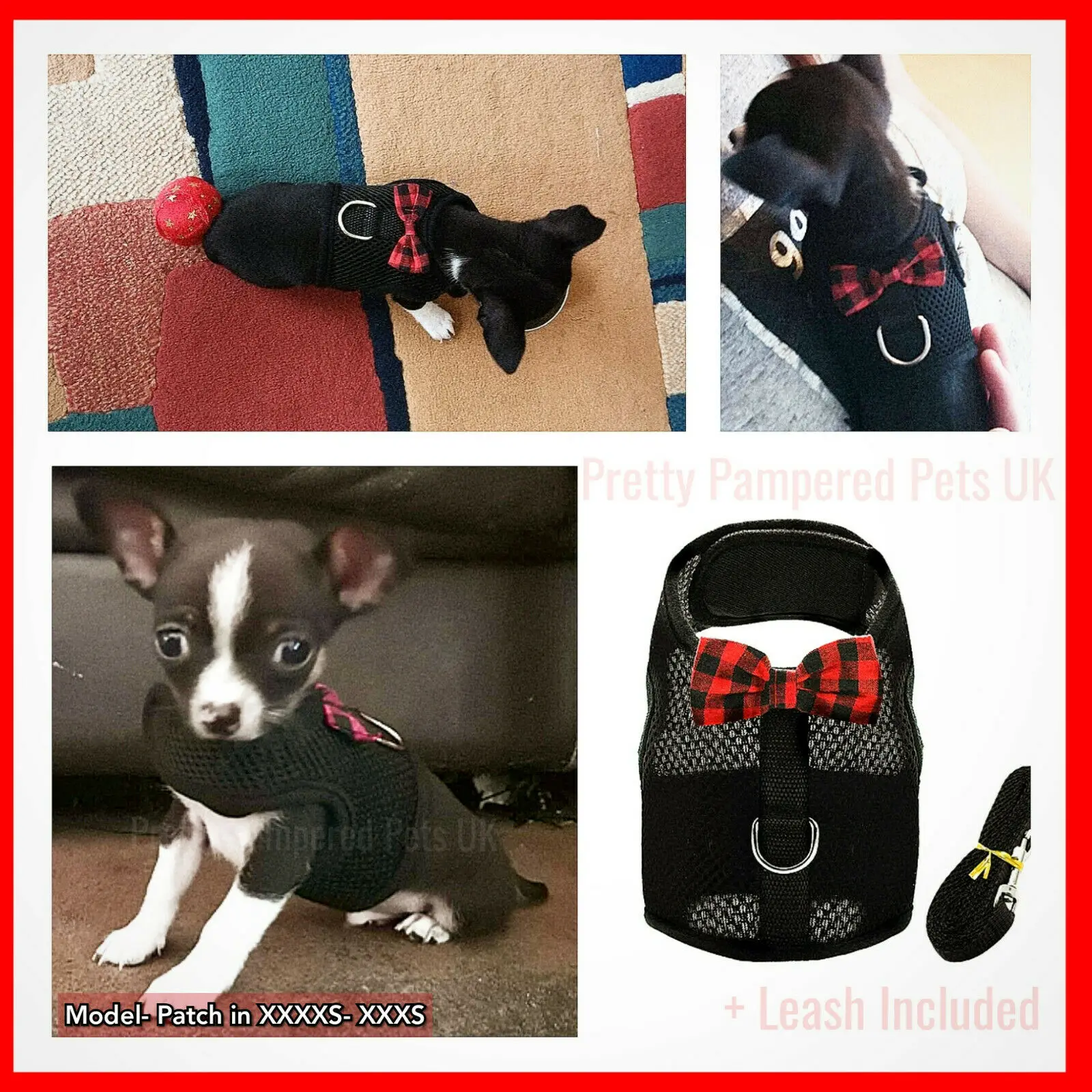 Pet Harness Set Pet Harness Leash Set Pet Leash Set XXXS XXS XS Puppy Dog Teacup Chihuahua Harness Lead Mesh Vest for Tiny Kitty Cat Yorkie Maltese Rabbit Kitten Harness Vest