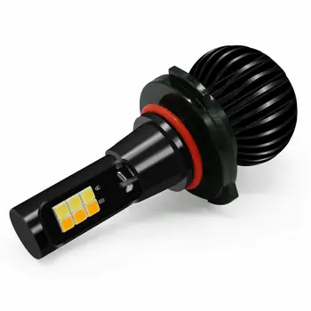 

160W Car Lights High Power 3030 LED White Amber Dual Color Replacement