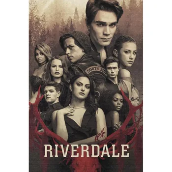 

Custom Riverdale Printed Satin Poster Fashion Home Art Deco Silk Poster Custom Logo Gift 20*30cm,27*40cm