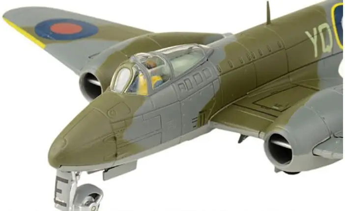 Корги глобстер Метеор F 1 EE216/YQ-E T D Дикси Дин RAF № 616 эскадрилья 1/72 литой под давлением самолет модель самолета
