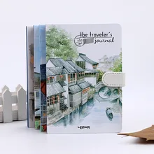 Fortune канцелярские товары LEnWA маленький город Тур Твердый чехол Магнитная защелка этот хипстер цвет страницы карманный блокнот креативный ноутбук A5