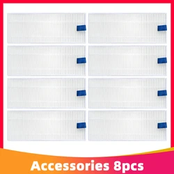 Pièces de rechange pour aspirateur robot 4/8 S6, 360 pièces, filtres à Air Hepa lavables, haute efficacité, accessoires de balayage 