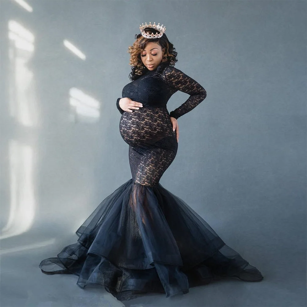 New Black Sexy Maternity Dresses For 