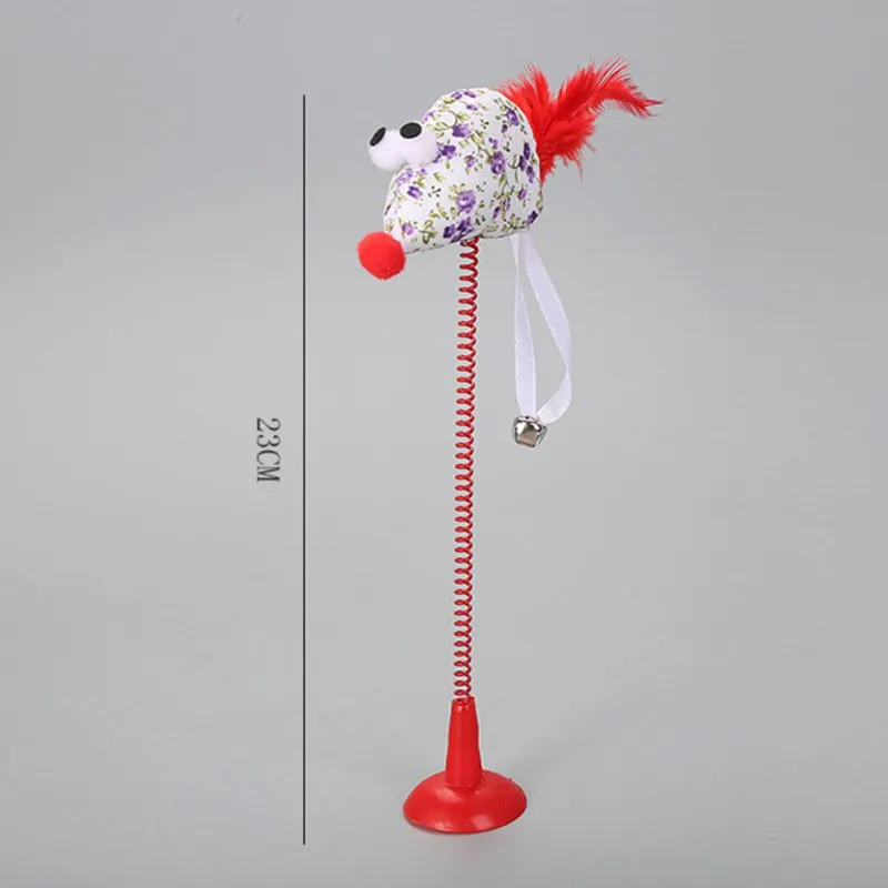 Игрушки для кошек, игрушки для кошек, мыши с колокольчиком, пружинная палочка, домашние игровые упражнения, забавная игрушка, Интерактивная чистка зубов, товары для кошек