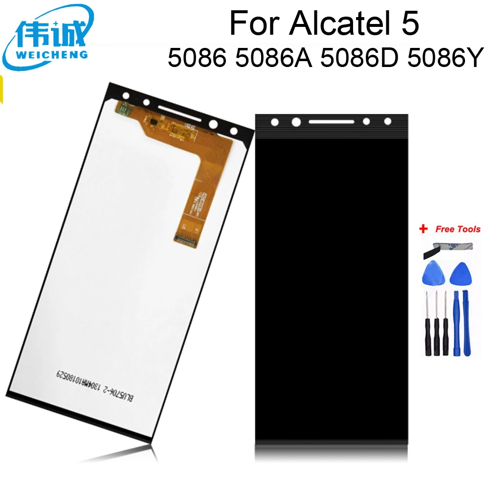 ЖК-дисплей 5 7 дюйма в сборе для ALCATEL 5086 5086Y 5086D + Сенсорная панель экрана замены 5086A |