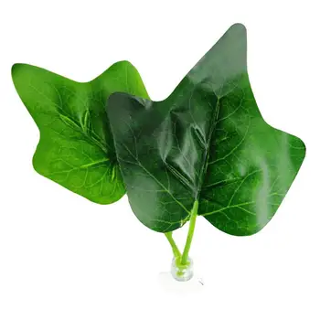 

2pcs Aquarium Artificial Plant Leaf Betta Hammock Fish Rest Bed Tropical Saltwater Rumble Fish Aquariums Decoration