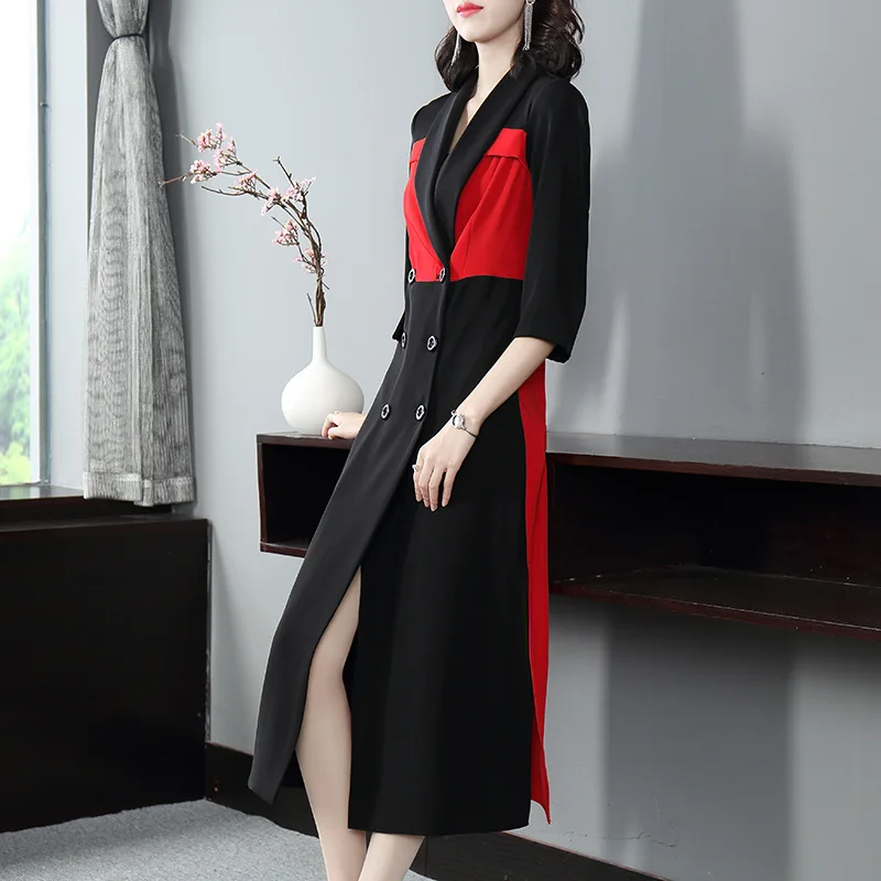 

Free Black And White with Pattern Elegant Commuting Long Skirts Shenzhen One-Piece Basic Men's Whole Transaction Young One-step
