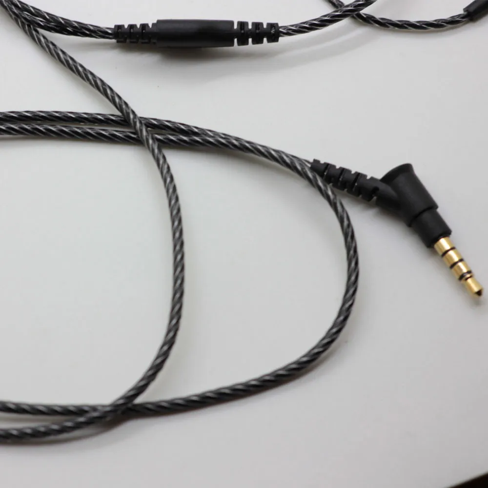 Khopesh MMCX SE215 обновленный Серебряный пластинчатый кабель для Shure SE215 SE315 SE425 SE846 съемный кабель микрофонный кабель для наушников