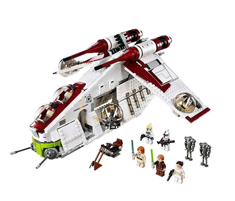 

Star Wars Republic Gunship Building Block Kit Set Blocks Toys