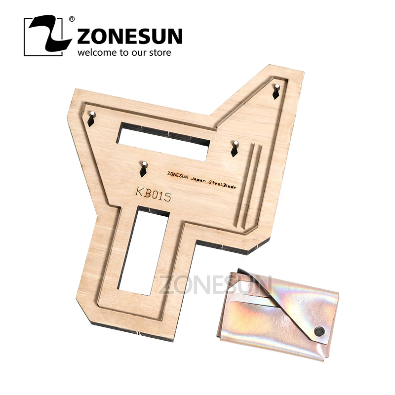 ZONESUN Credit держатель для карт кошелек монет по индивидуальному заказу штамп резки
