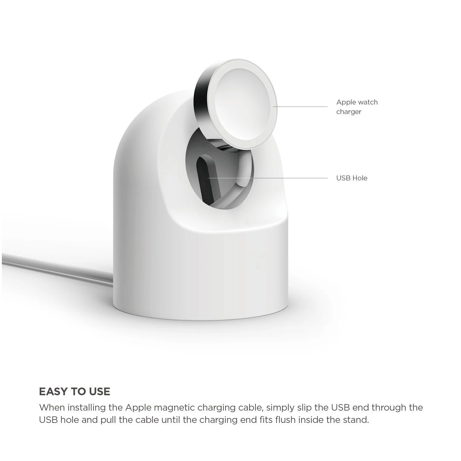 Wireless Charger Silicone Stand for Apple iWatch OS6 Series 1 2 3 4 5 Megnetic Fast 4