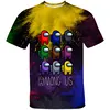 T-shirt manches courtes unisexe pour hommes, Streetwear, tendance, jeu vidéo 3D, Hip Hop, parmi nous, été ► Photo 3/6