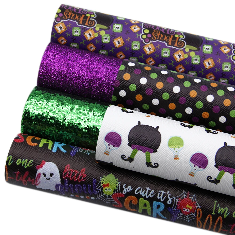 6 шт./компл. 20*34 см Хэллоуин искусственная Синтетическая кожа ...