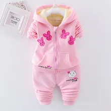 Survêtement décontracté pour enfants, 2 pièces/ensemble, veste en coton avec fermeture éclair et pantalon, tenue de Sport et de loisirs pour garçons et filles, collection printemps automne 