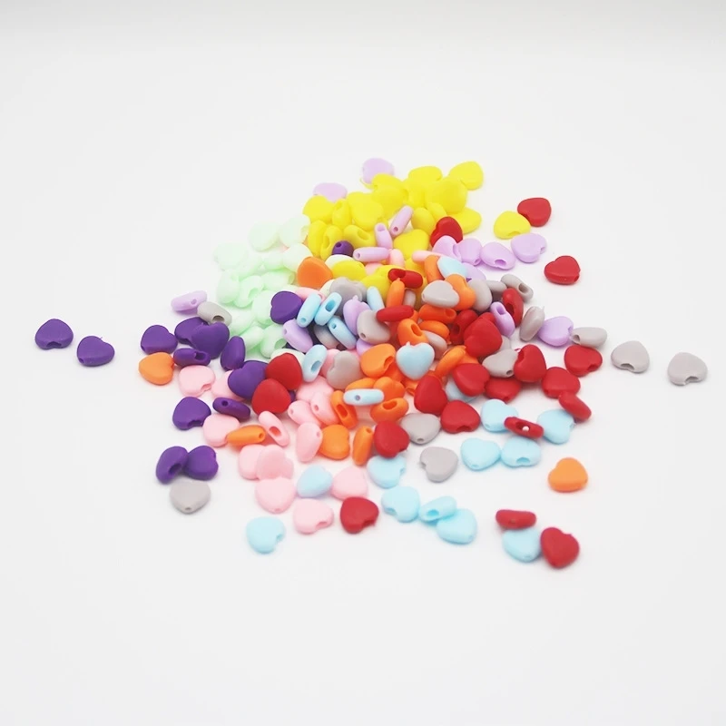 50-400PCS Crafts Silicone Buttons Love Heart Adjustable Face Mask Cord Locks DIY Elastic Band Stop Drawstring Accessories Button