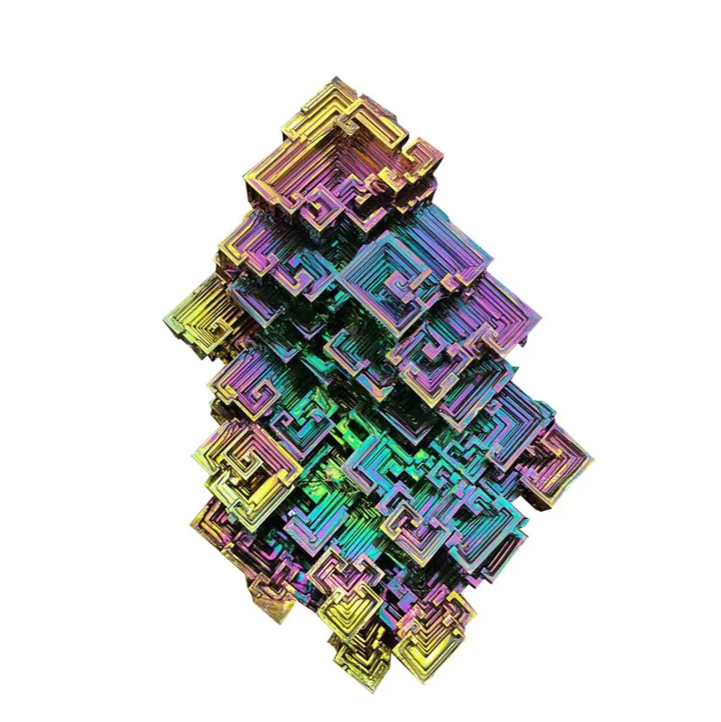 New Chemistry 52g Bismuth Metal Crystal Chemical Element Collection Ore Specimen Original Stone Creative Gift Jewelry Ornament