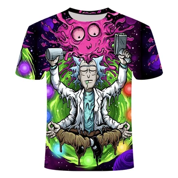 

Drop ship Rick and Morty By Jm2 Art 3D t shirt Men's children's tshirt Summer Anime Short Sleeve Tees O-neck Tops cartoon
