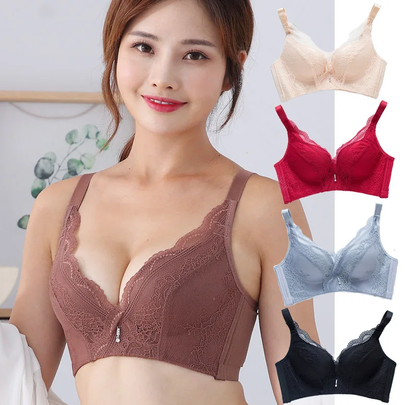 Lace Small Chest Autumn Winter New Bra No Steel Ring Women Fashion